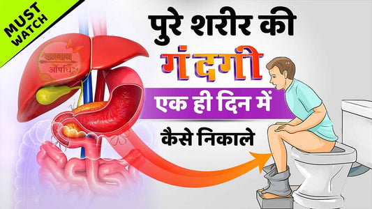 पूरे शरीर की गंदगी (body toxin) एक ही दिन में कैसे निकाले - How To Remove All The Toxic From The Body In 1 Day.