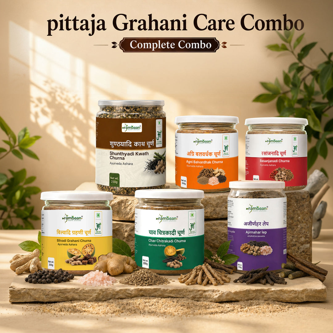 पित्तज पाचन कॉम्बो — Pittaj Digestive Wellness Combo — 7-Product Pitta Digestive Kit