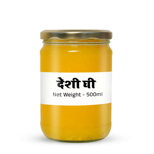 Pure Desi Cow Ghee - (Prepared Using the Bilona Method) - 500 ml