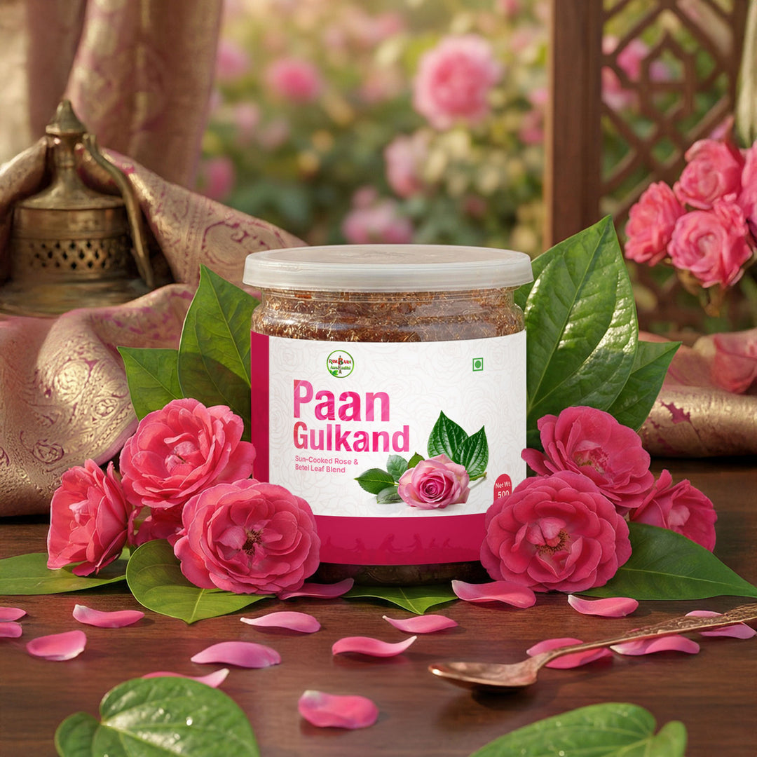 Gulkand with Paan &amp; Honey 500g — Sun-Cooked Rose Petal Preserve | Suryatapi Vidhi | Natural Coolant