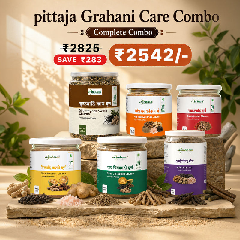 पित्तज पाचन कॉम्बो — Pittaj Digestive Wellness Combo — 7-Product Pitta Digestive Kit