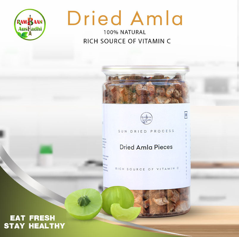 Dried Amla Pieces - 400 Grams